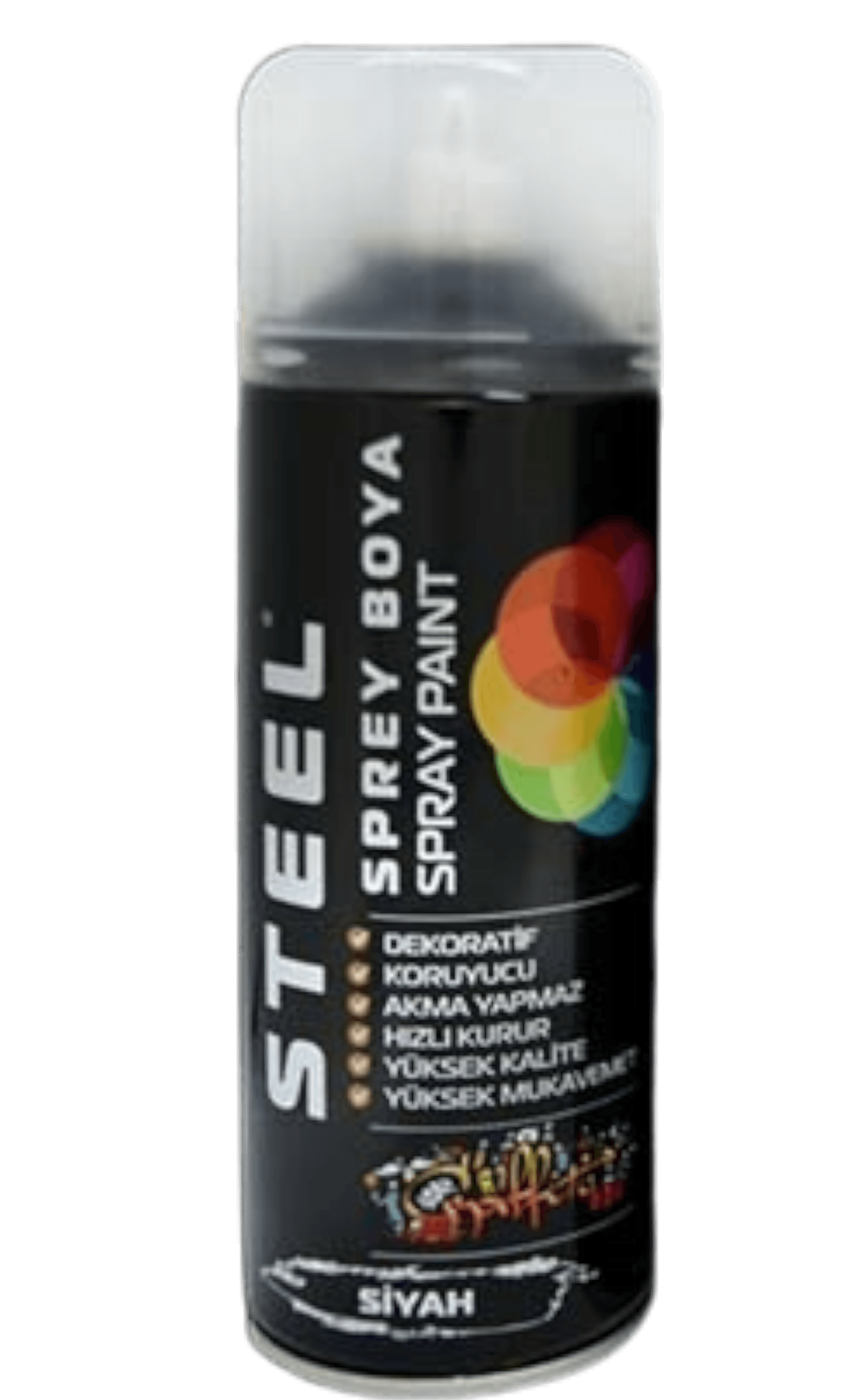 STEEL SPREY BOYA SİYAH 400ML